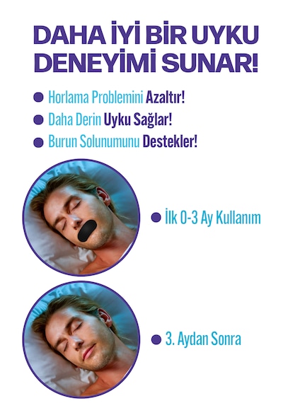 Wealtivo Premium Mouth Tape Ağız Bandı Siyah 30’lu