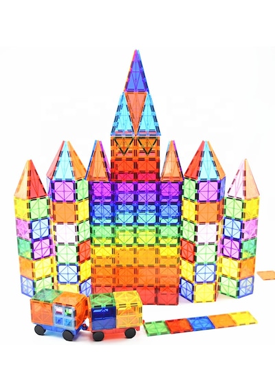 Montessori 3d Manyetik Yapı Taşları Çocuklar İçin Abs Çevre Dostu Mıknatıs Yapı Taşları