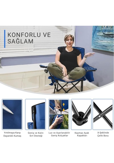 Kingcamp Comfort Arm Chair Konforlu Koltuk Çok Renkli