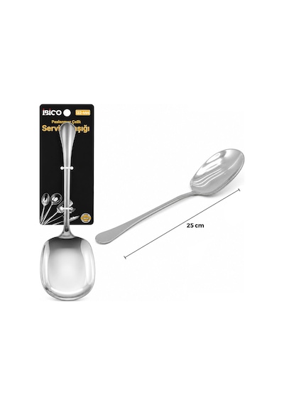 River World Metal Servis Kaşığı Krom Renk 25 Cm Renkli