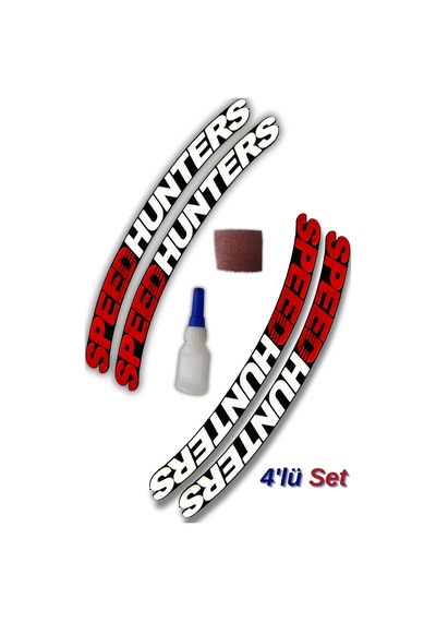 Speedhunters Otomobil Motosiklet 3d Lastik Jant Yazı Arma Sticker