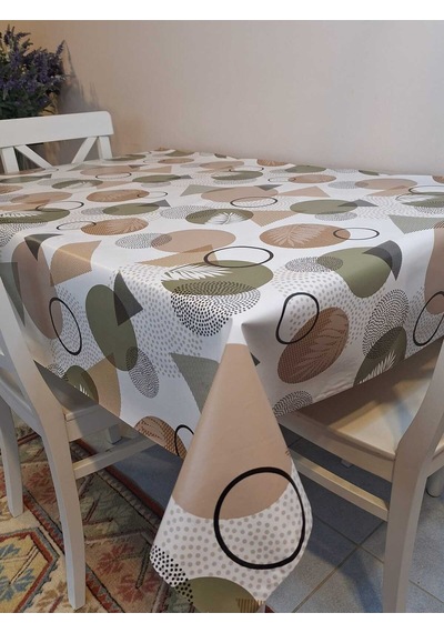 Elyaflı Pvc Masa Örtüsü Modern, Dayanıklı, Silinebilir Ve Şık Görünüm Fnt8289 Çok Renkli