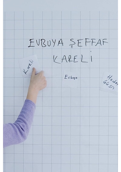 Evbuya Kareli Şeffaf - Yapışkansız Tutunan Akıllı Kağıt Genel