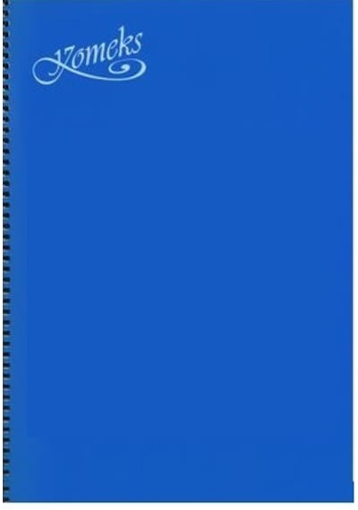 Komeks Spiralli Defter Plastik Kapak 96 Yp A4 Kareli Mavi