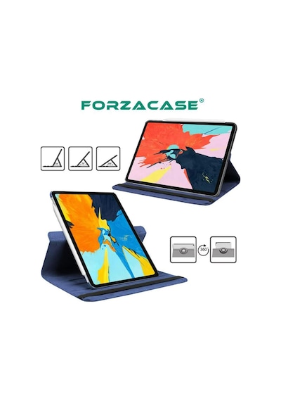 Forzacase Apple Uyumlu iPad Pro 11 2024 İçin 360 Derece Döner Standlı Kılıf - Fc012 Dönerli Kılıf