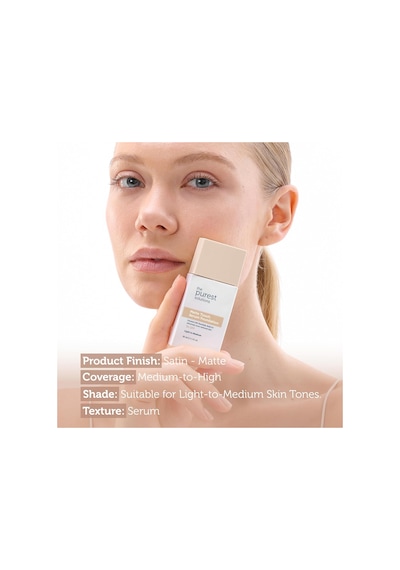 Sebum Dengeleyici & Matlaştırıcı Serum Fondöten Spf 50, 30 Mililitre Açık/orta Ton