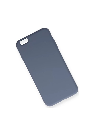 Newface Apple Uyumlu iPhone 6 Plus Kılıf Nano İçi Kadife Silikon - Gri Resimdeki