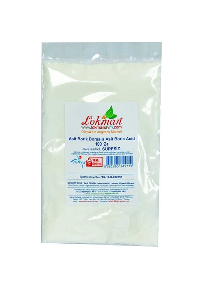 Asit Borik Borasis Asit Boric Acid 100 Gr Paket