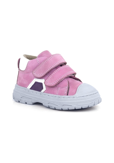 Rakerplus Tails Hakiki Deri Pembe Cırtlı Çocuk Spor Bot Pembe