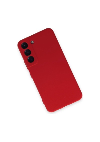Samsung Galaxy S22 Ile Uyumlu Kılıf Nano Içi Kadife Kırmızı Renk Kamera Korumalı Silikon Kapak Col169794-kırmızı