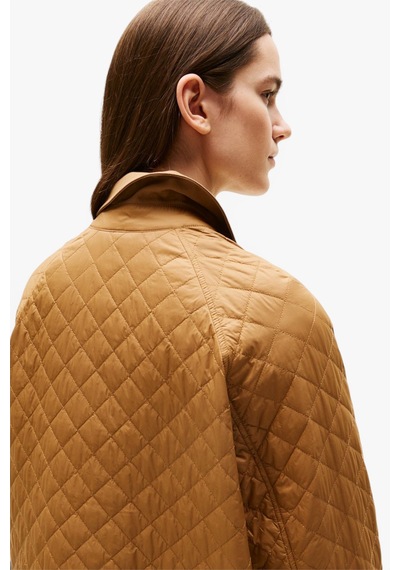 Tommy Hilfiger Padded Nylon Reg Quılted Coat Kadın Kahverengi Parka - Ww0ww46448