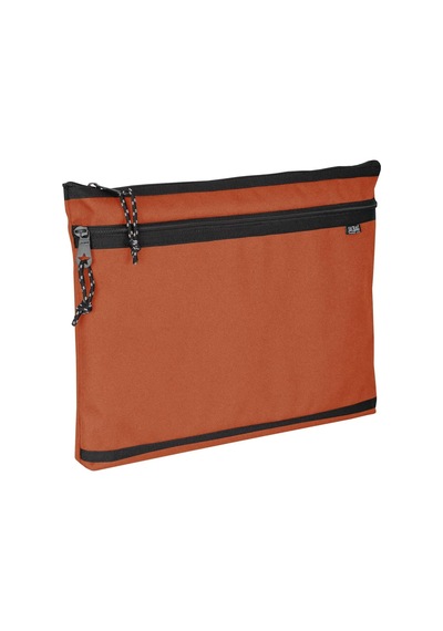 Jacbag Dual Zip Folder -iki Bölmeli Dosya Çanta A4 Kiremit