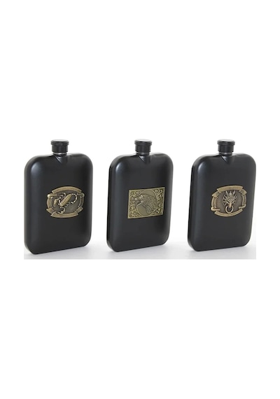 Paslanmaz Çelik Kabartmalı Tekli 6 Oz Matara Alk2666 Açık Lacivert