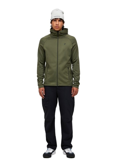 Peak Performance Peak Performance Rider Essentials Zip Hood Erkek Yeşil Fleece 35709