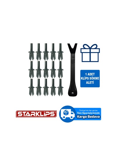 Oto Agraf Oto Klips Davlumbaz 6mm VW N0385012 Renault 7703072172