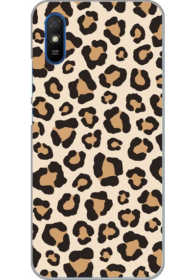 Redmi 9a Uyumlu Vahşi Zarafet Leopar Desenli Baskılı Silikon Kılıf Renkli