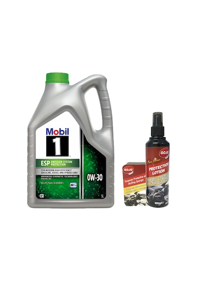 Mobil 1 ESP 0W-30 Tam Sentetik Motor Yağı 5 L + Gojo Araç Bakım Seti