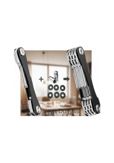 Pratik Akıllı Anahtarlık Anahtar Düzenleyici Aparat Kompakt Metal Gövdeli Anahtar Organizer Çok Renkli - 844988404 Çok Renkli