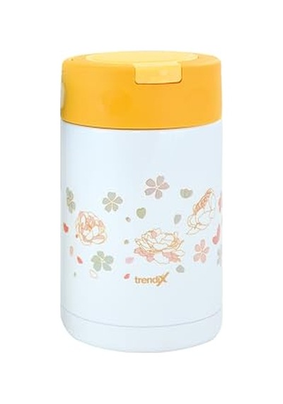 Trendix Çelik İçli Termos 500 Ml Turuncu Çelik Kaşık İle Tx-6129 Çok Renkli