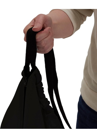 Hanging Cotton Canvas Laundry Hamper Bag, Black