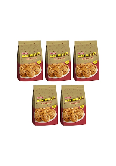 Ülker Hanımeller Çokodamla Kakaolu Damla Bisküvi 5 x 150 G