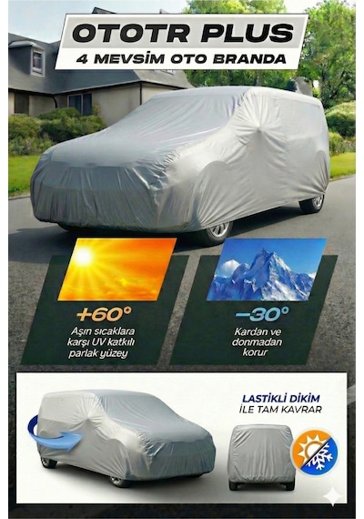 Fiat Fiorino Araç Brandası Gri