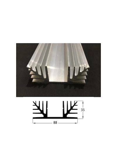Led Soğutucu Alüminyum Led Soğutucu Power Led Soğutucu 88x35 Mm