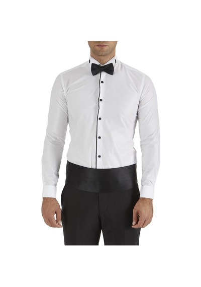 Gk 323 Slim Fit Beyaz Klasik Gömlek Beyaz