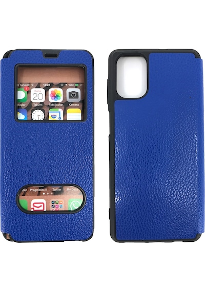 Samsung Uyumlu Galaxy M51 Için Nettech Pencereli Kapakli Kilif 481826287