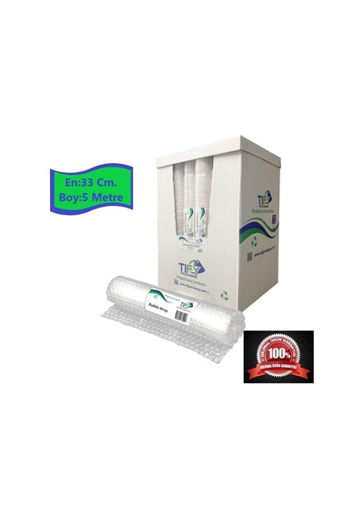 Tify Balonlu Naylon Sargı 5 Adet 33 Cm En 5 Metre Boyunda Havalı Eşya Koruma Ambalaj Pat Pat 5'li Diğer