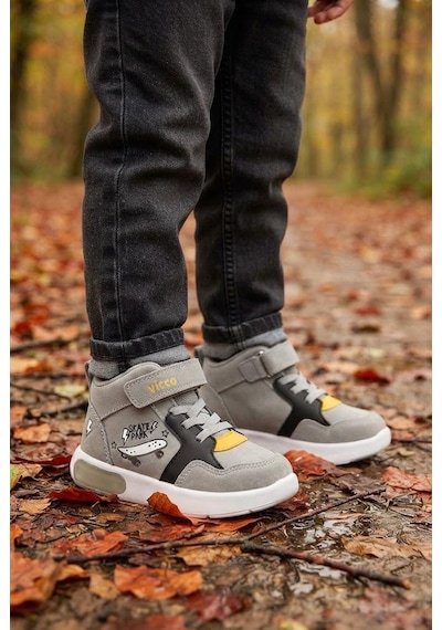 Vicco Pole Gri Anatomik Rahat Sneaker Işıklı Erkek Çocuk Bot 946.p26k.244