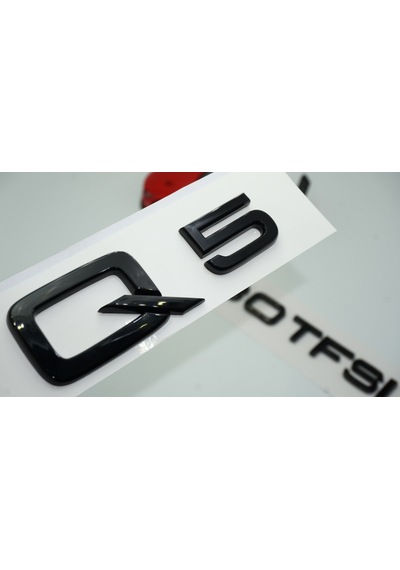 Audi Q5 30 TFSi Parlak Siyah ABS 3M 3D Bagaj Yazı Logo Ür