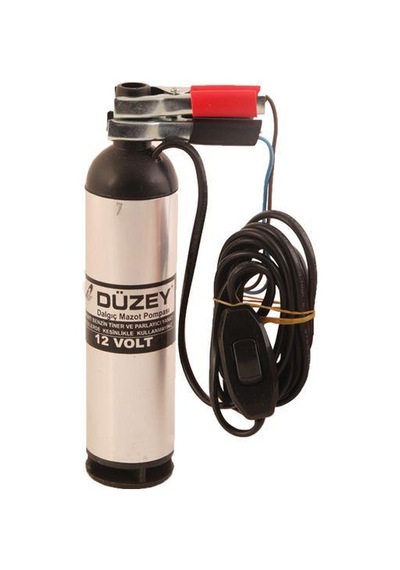 Düzey 12 Volt Küçük Mini Dalgıç Sıvı Su Süt Mazot Aktarma Transfer Pompası
