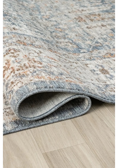 Seyran Halı Peru 10207 Mavi Polyester Makine Halısı