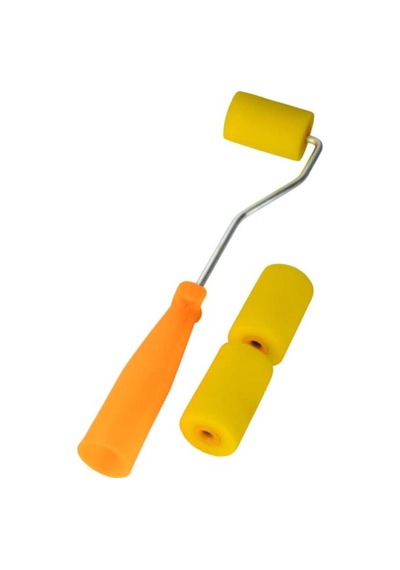 3lü Sarı 5cm Sünger Rulo Boyama Set
