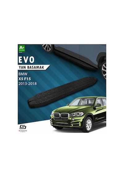 S-dizayn Bmw X5 F15 Evo Siyah Yan Basamak 193 Cm 2013-2018