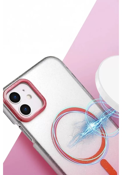 Newface Apple İphone 12 Glossy Magsafe Kapak - Mor