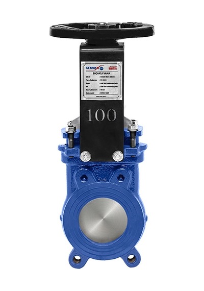 Unox Dn50 Manuel Bıçak Sürgülü Vana Tek Taraf Sızdırmazlık