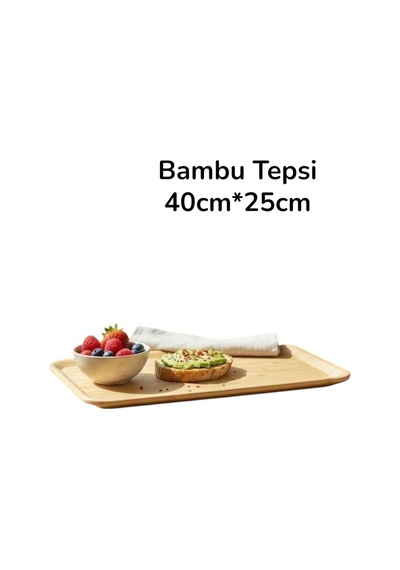 Bambu Tepsi, Servis Sunum Tepsi 40 25cm G4713 Diğer