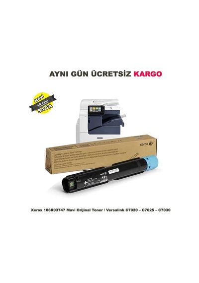 Xerox Versalink Mavi Toner C7020–7025-7030-106R03748