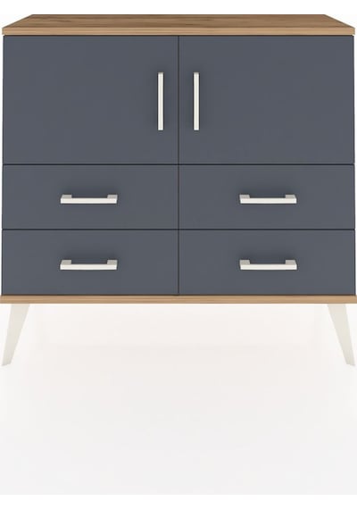 Arges Şifonyer 2 Raflı 4 Çekmeceli 2 Kapaklı 88x30x80 Çam-antrasit Antrasit Arges Şifonyer 2 Raflı 4 Çekmeceli 2 Kapaklı 88x30x80 Çam-antrasit Antrasit