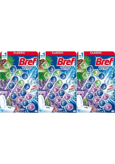 Bref Power Aktiv Klozet Bloğu Çam Ve Lavanta Kokulu 12 Li Set