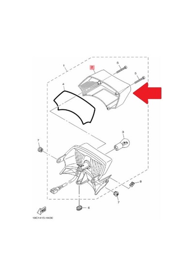 Yamaha Ybr 125 Stop Camı 18c-h4721-01