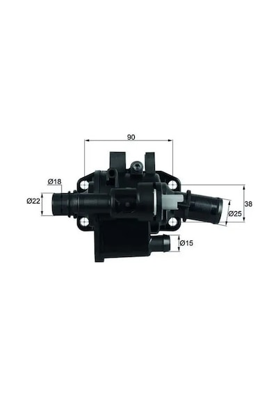 Citroen Nemo Termostat 1.4 Hdi 2008-2013 Mahle Th4283