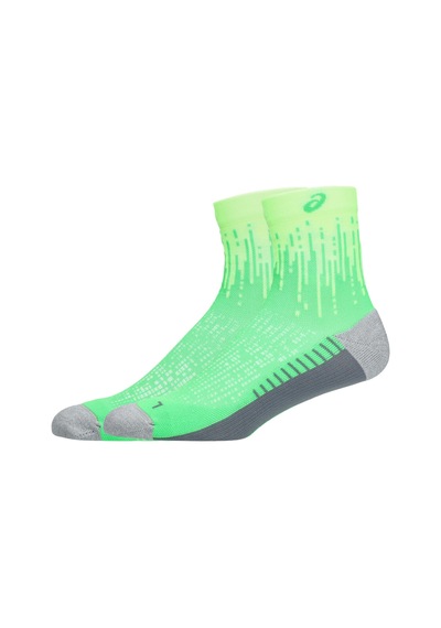 Asics Performance Run Sock Quarter Unisex Parrot Green/pure Silver 3013b349-300