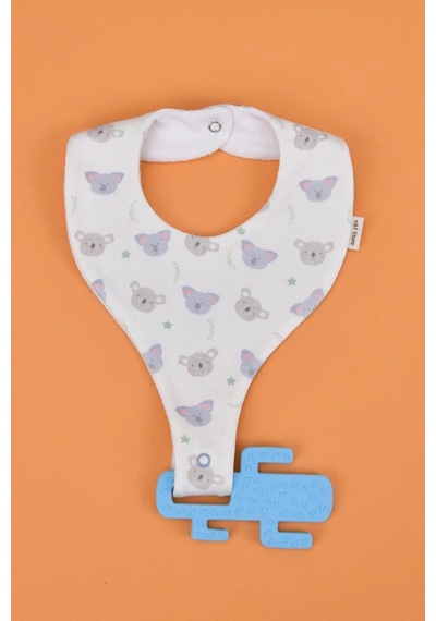 E&f Store Erkek Bebek Sıvı Geçirmez Emzik Tutucu Mama Önlüğü Seti Çok Renkli