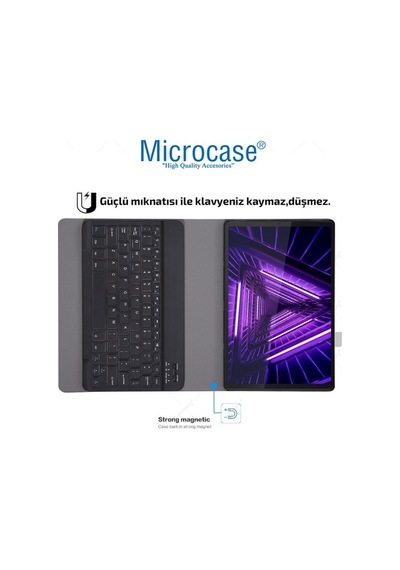 Lenovo Uyumlu Tab M10 Tb-X306F 10.1 Bluetooth Klavyeli Kılıf - Bkk1