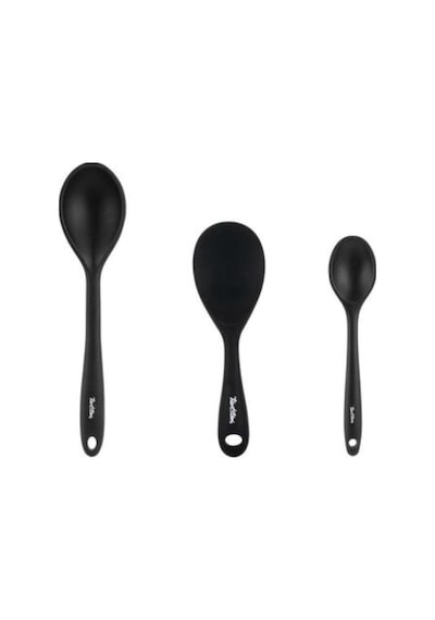 Tantitoni Füme Renkli 3 Lü Silikon Kaşık Seti Elvin Home Concept Füme