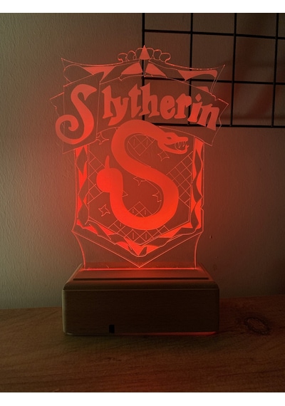 Slytherin Harry Potter 16 Renk Gece Lambası