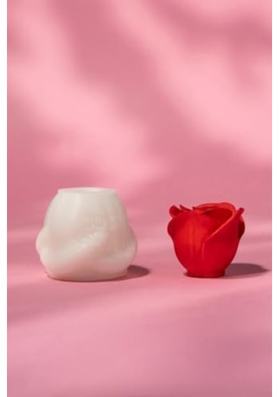 3d Gül Goncası Silikon Mum Kalıbı .